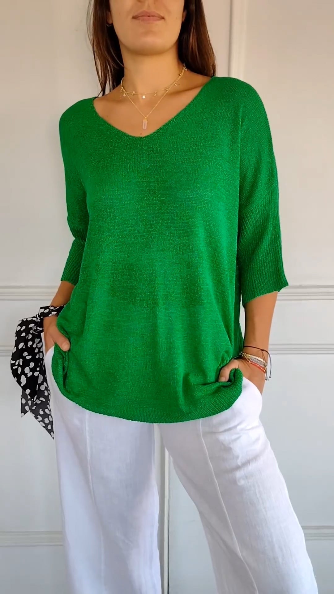 Danielle | Knit Top with V-neck