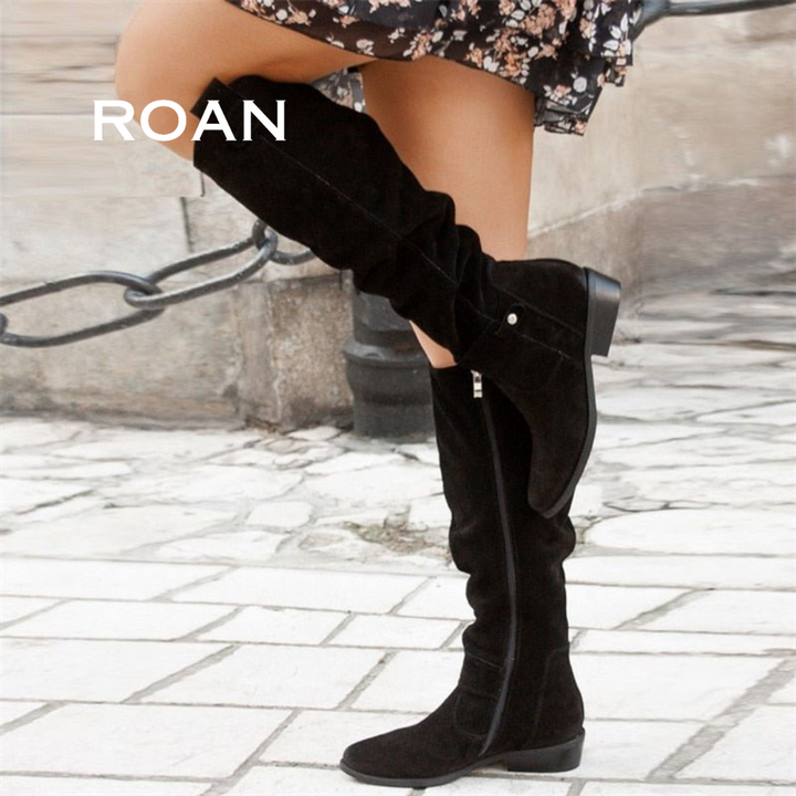 ROAN | Alice High Suede Boots