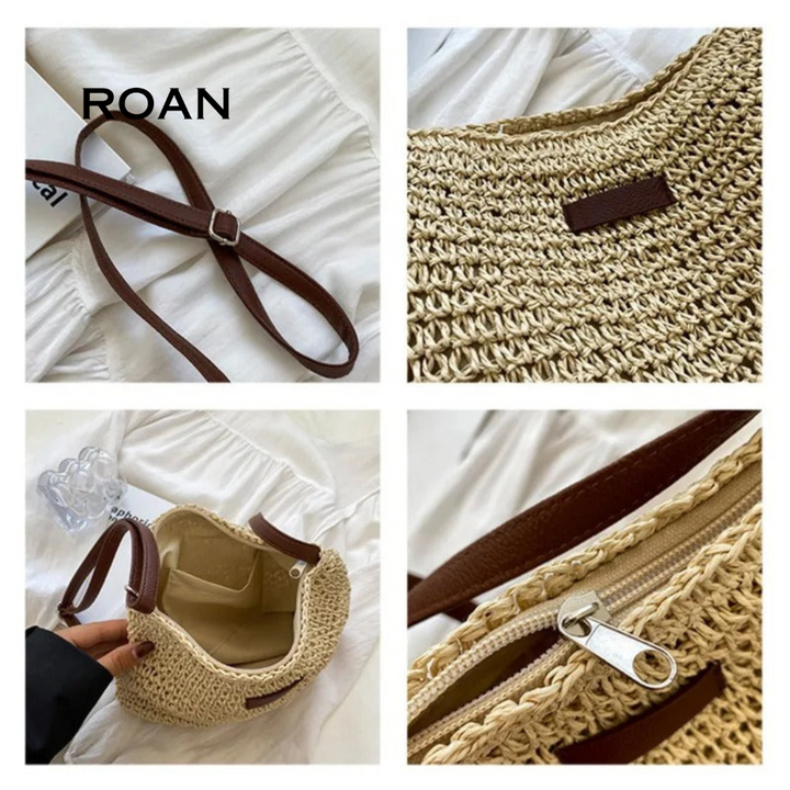 Sarah | Straw crossbody bag