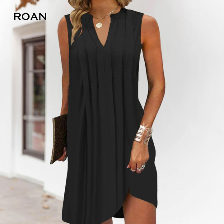 Anastasia | Elegant Sleeveless V-neck Dress