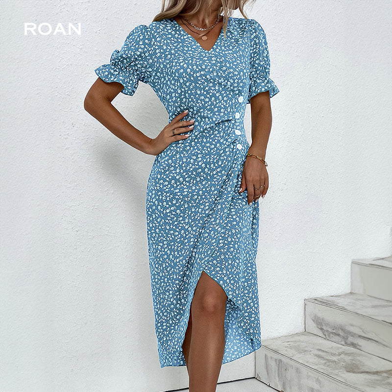 Gisele | Elegant Floral Print Dress