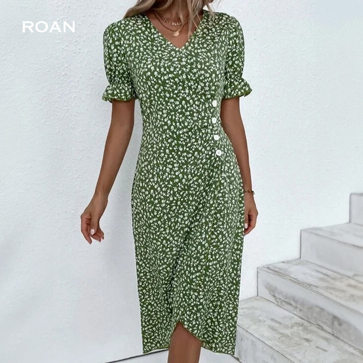 Gisele | Elegant Floral Print Dress