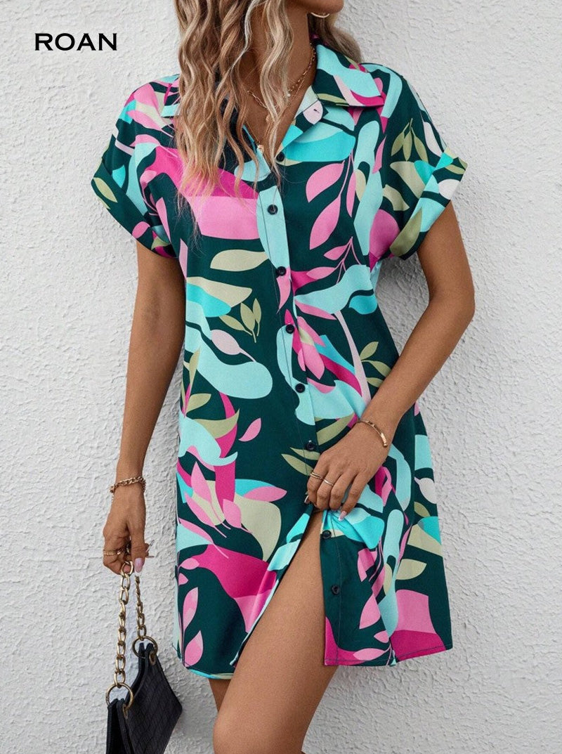 Imogen | Printed Button Down Dress