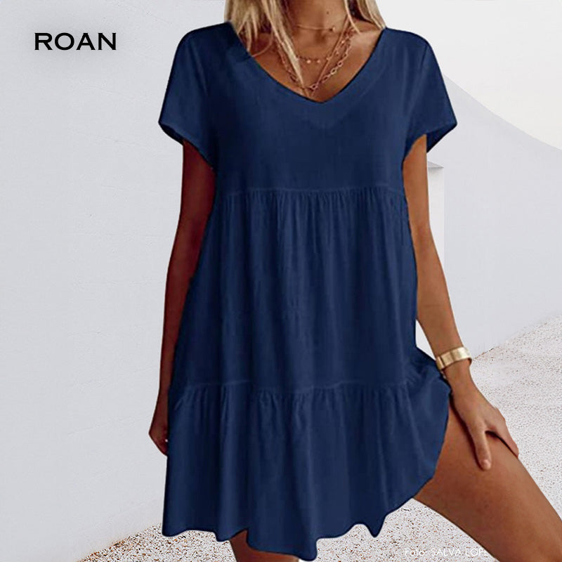 Tatiana | Flowy Casual Loose Short-Sleeved Dress