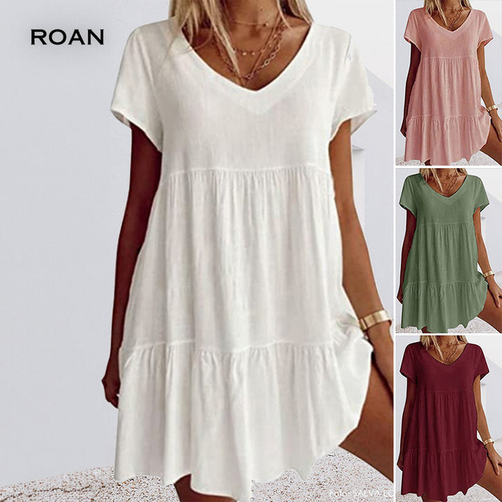 Tatiana | Flowy Casual Loose Short-Sleeved Dress