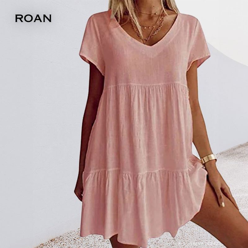 Tatiana | Flowy Casual Loose Short-Sleeved Dress