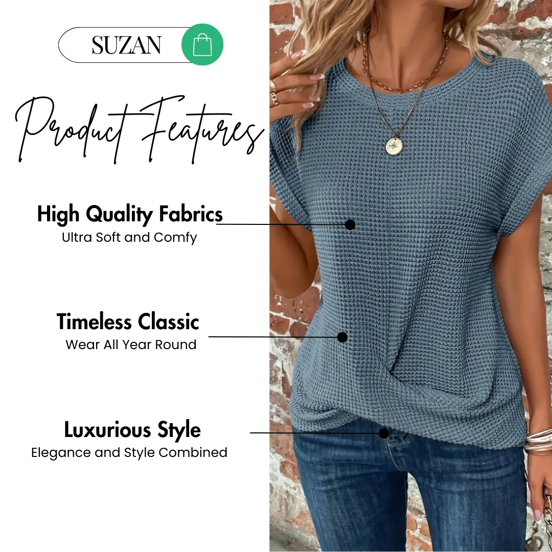 ROAN | Suzan Casual Knitted Top With O-Neck