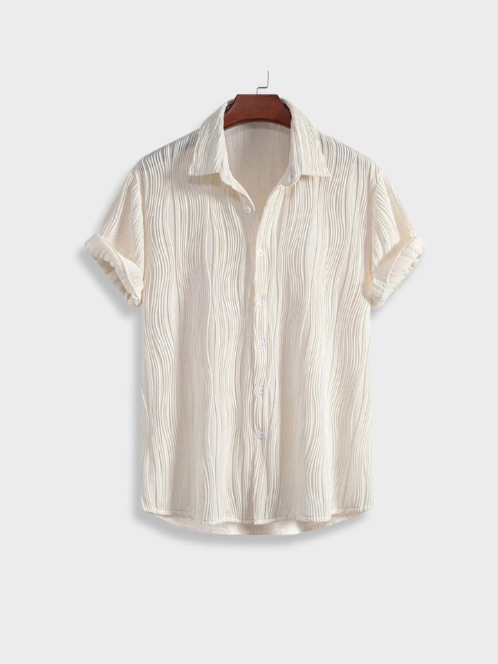 TEXTURED OLD MONEY BUTTON UP SHIRT - BY ROAN