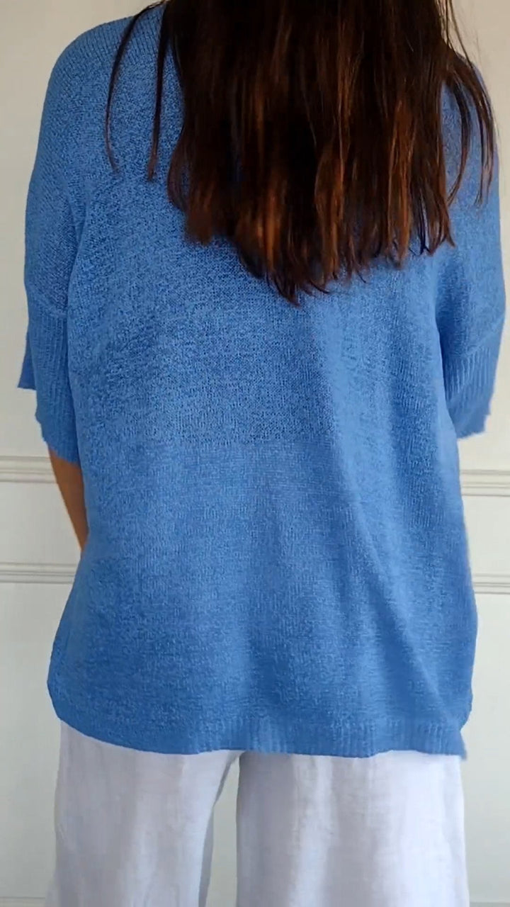 Danielle | Knit Top with V-neck